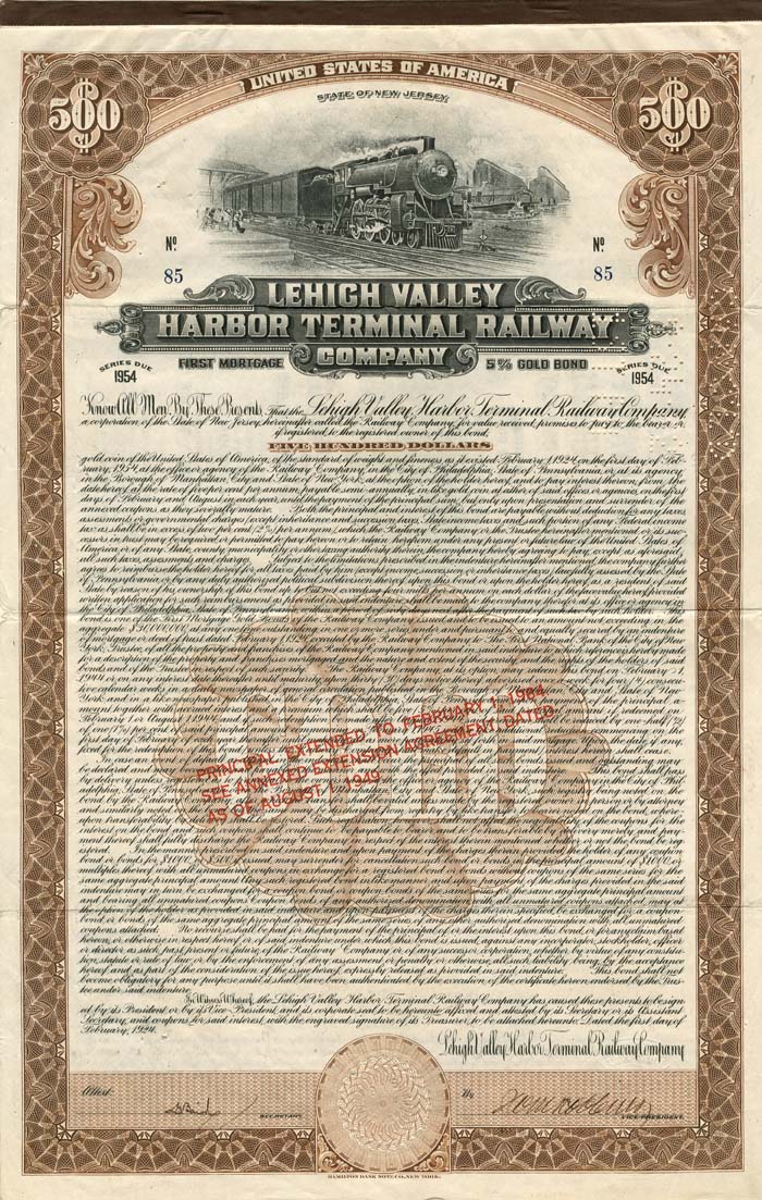 Lehigh Valley Harbor Terminal Railway Co.